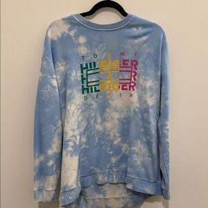Tommy Hilfiger Light Blue Tie-Dye Sweatshirt